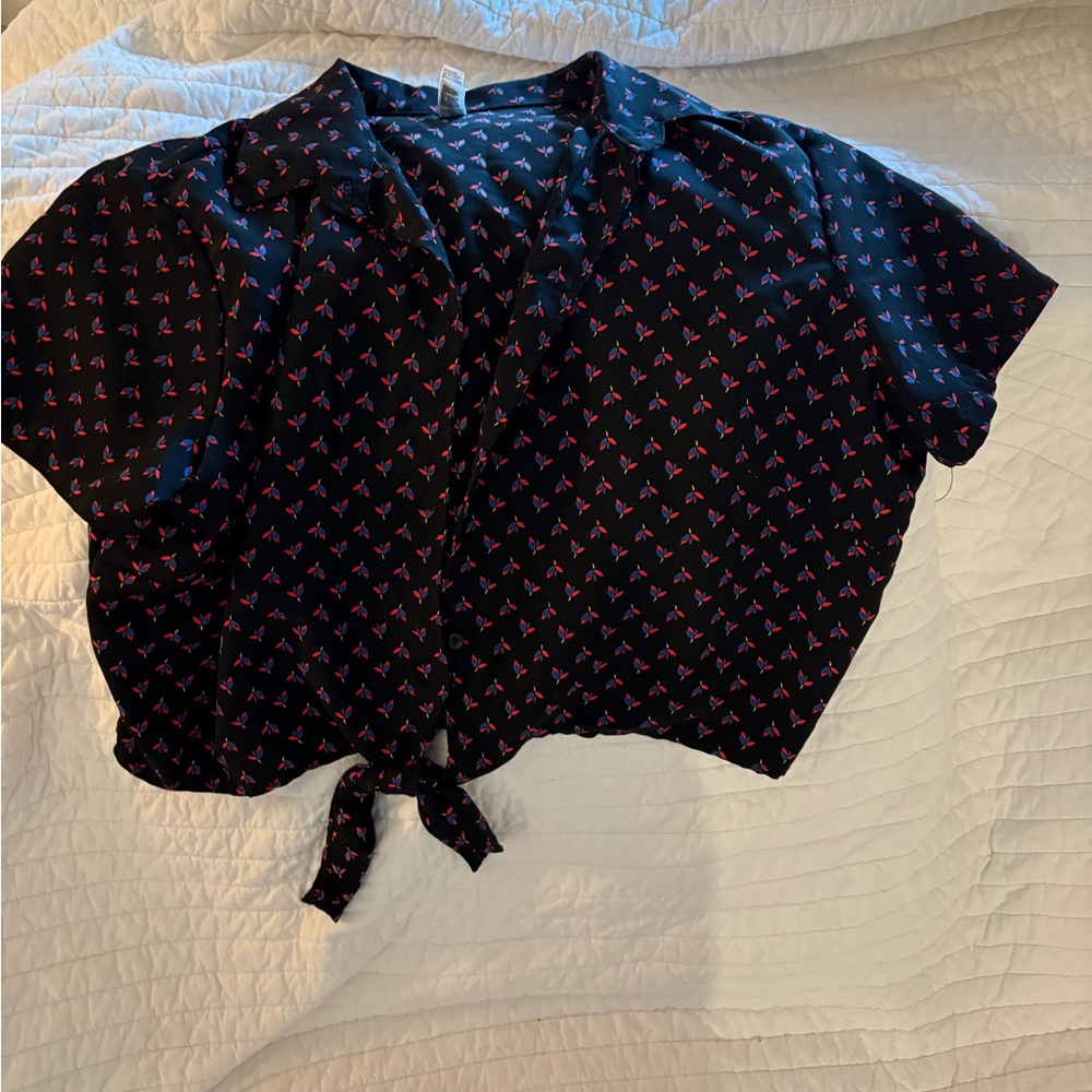 Cropped American Apparel Button-Up